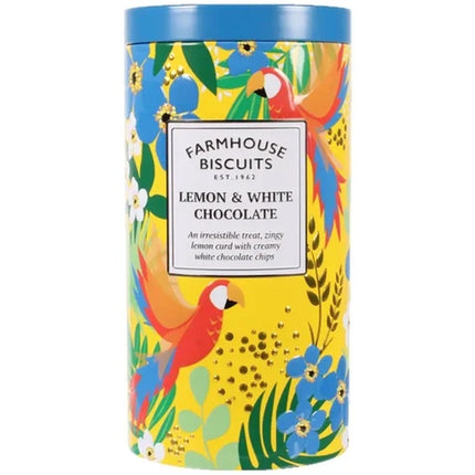 Farmhouse Biscuits Tropical Lemon & White Chocolate Tin 200g