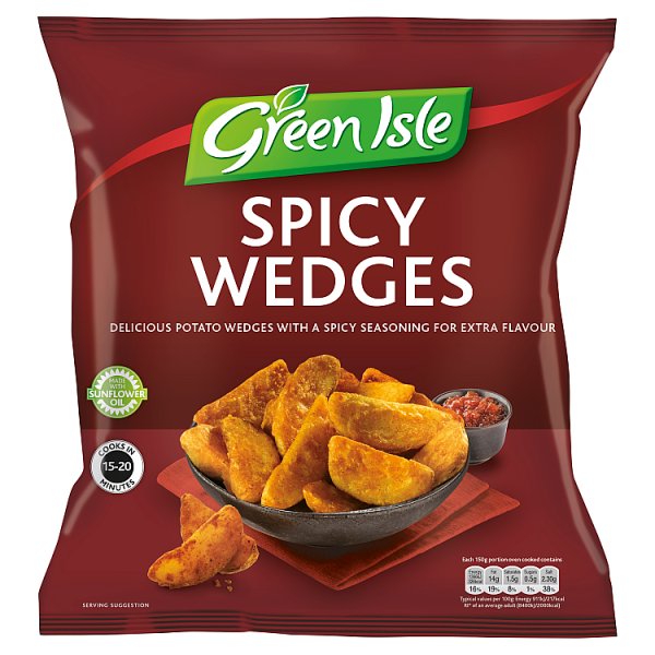 Green Isle Spicy Wedges 600G