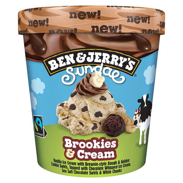 Ben & Jerry's Sundae Brookie & Cream 8x427ml