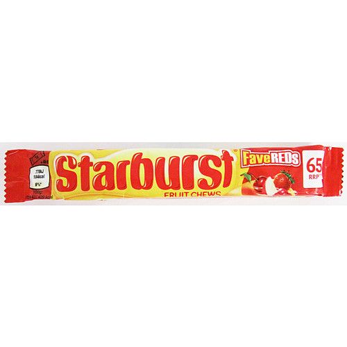 Starburst Fave Reds Fruit Chews Sweets £0.65 PMP 45g