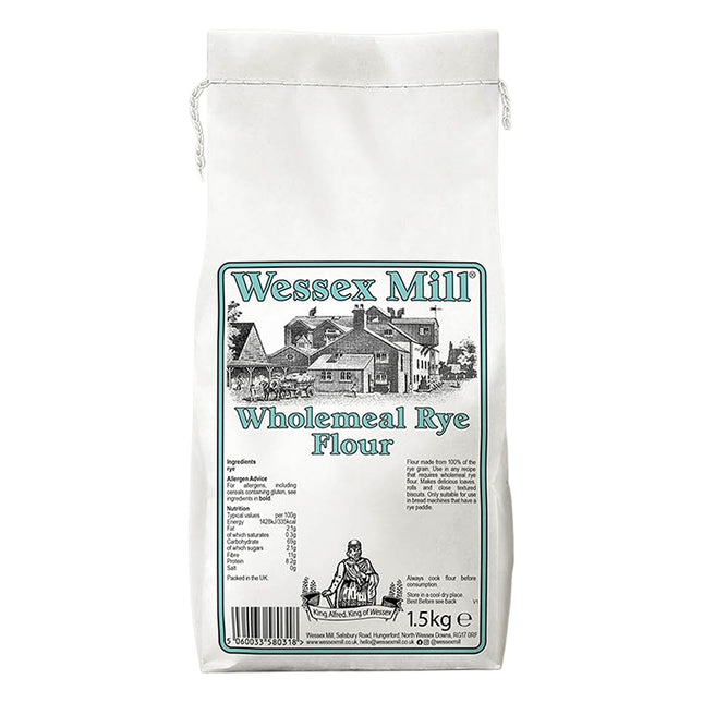Wessex Mill Conventional Wholemeal Rye Flour 1.5kg