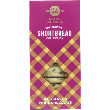Reids Raspberry & White Chocolate Shortbread 150g