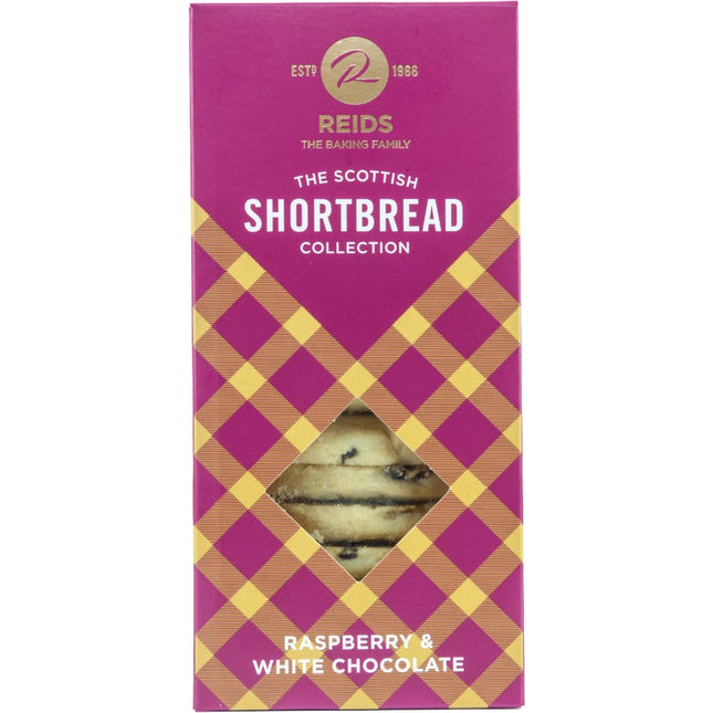 Reids Raspberry & White Chocolate Shortbread 150g