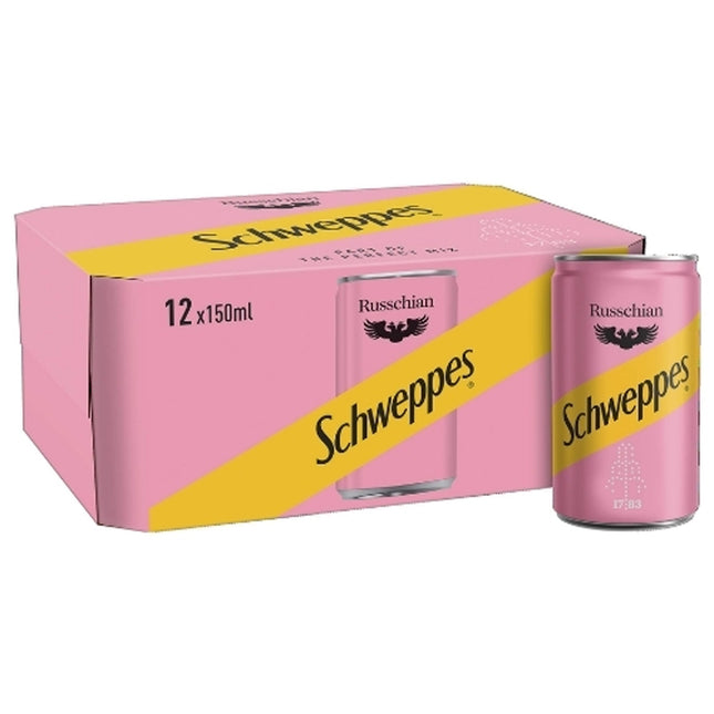 Schweppes Russchian Pink Soda 12 x 150ml