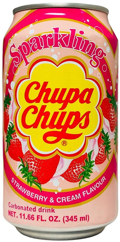 Chupa Chups Strawberry & Cream 345ml