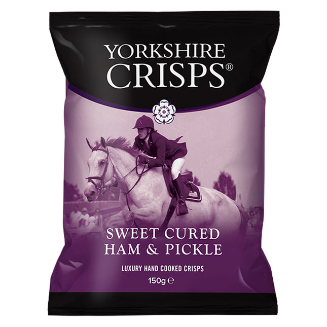 Yorkshire Crisps Sweet Cured Ham & Pickle 150g