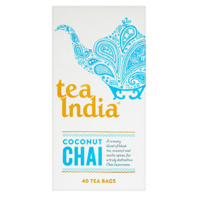 Tea India 4 x 40 Coconut Chai Teabags
