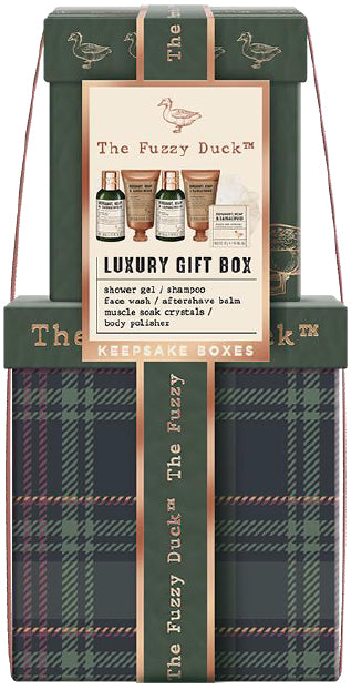 The Fuzzy Duck Bergamot, Hemp & Sandalwood Men'S Luxury Gift Box Gift Set 520g
