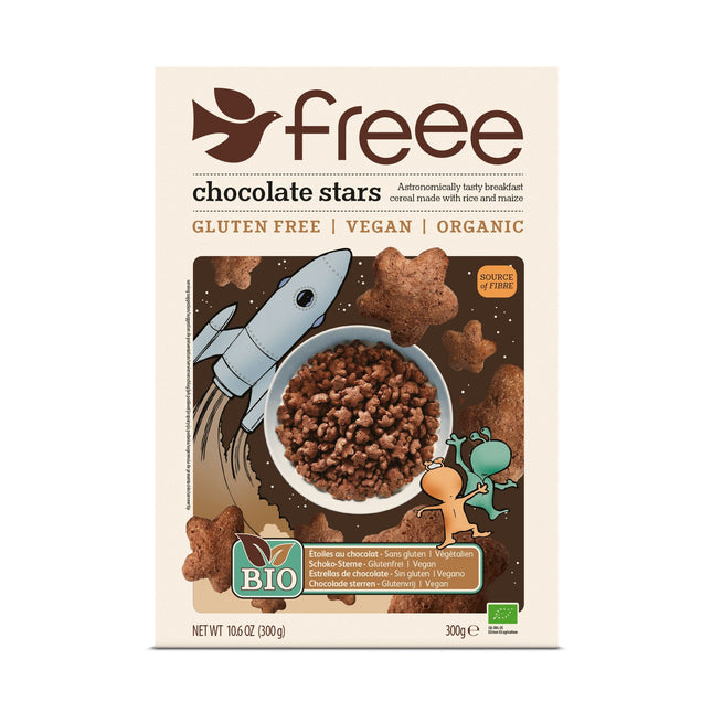 Freee Organic & Gluten Free Chocolate Stars 300g