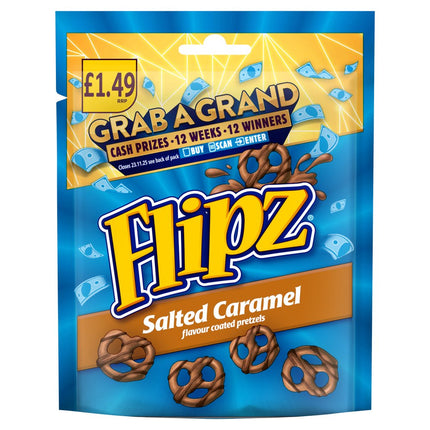 McVitie's Flipz Salted Caramel Flavour Coated Pretzel Snacks £1.49 PMP 80g