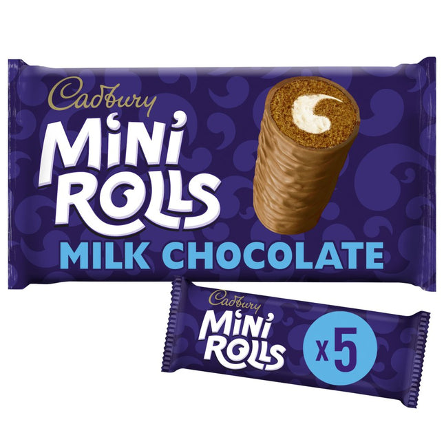 Cadbury Choc Mini Rolls 5Pk 5S