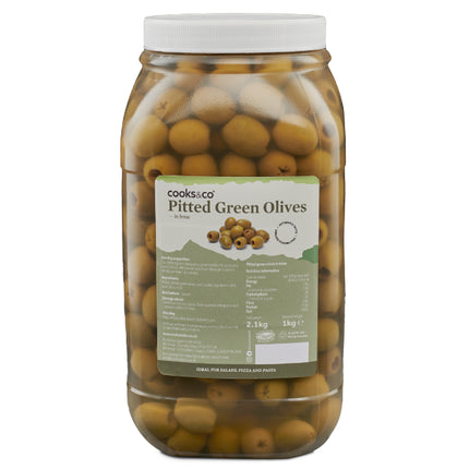 Cooks&Co Pitted Green Olives 2.1kg
