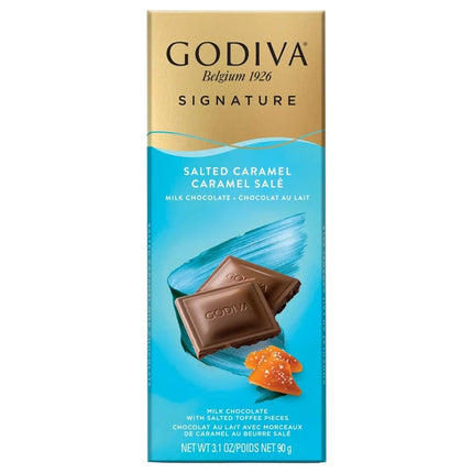 Godiva Signature Tablets Milk Salted Caramel 90G EMEA   90g