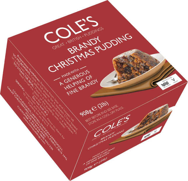 Cole's Brandy Christmas Pudding 908g