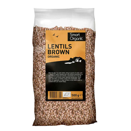 Smart Organic Lentils, Brown 500G