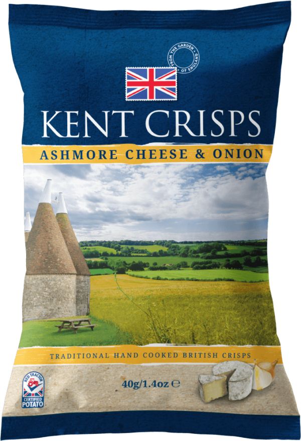 Kent Crisps Ashmore Cheese & Onion 40g