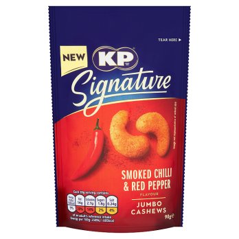 KP Signature Smoked Chilli and Red Pepper Cashews 90g