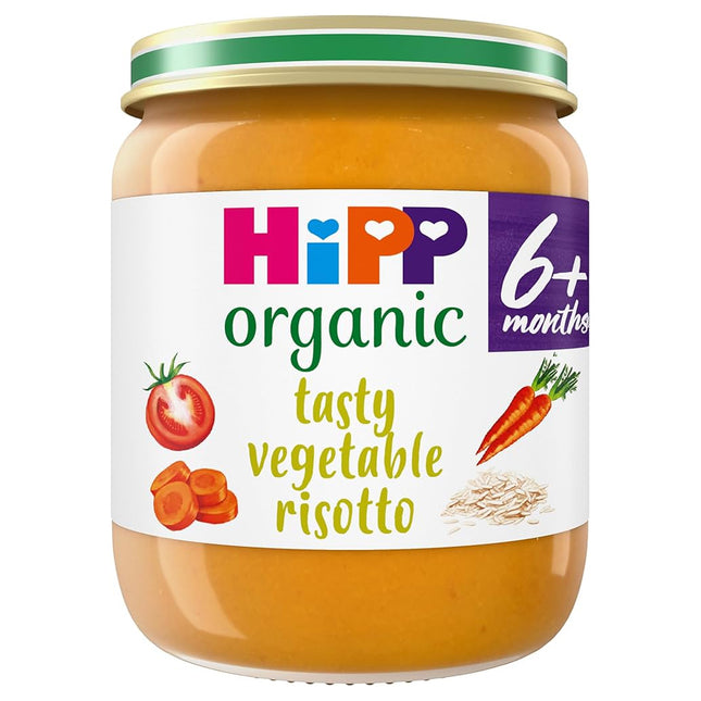 Hipp Organic Tasty Vegetable Risotto Baby Food Jar 6+ Months 125g - H1