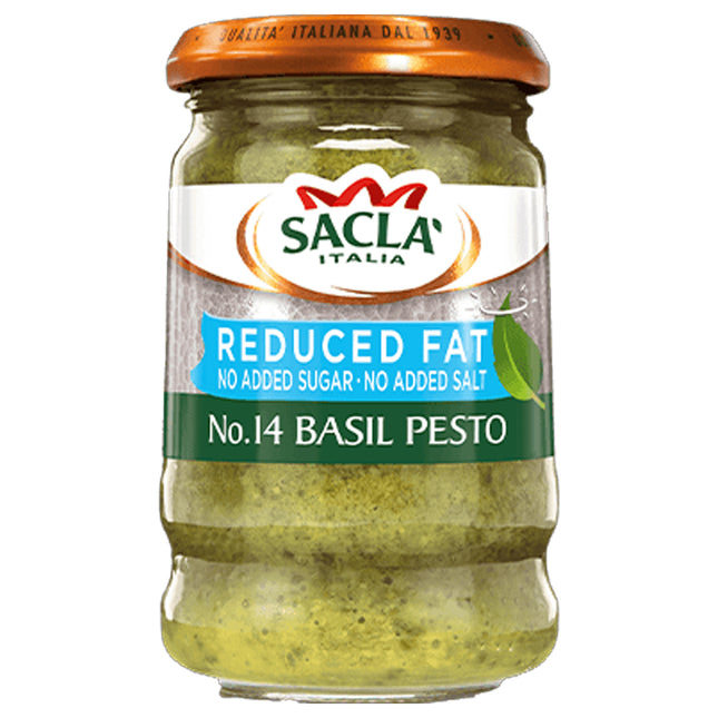 Sacla Reduced Fat Basil Pesto 190g