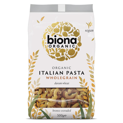 Biona Organic Whole Maccaroni Bronze Extruded 500g