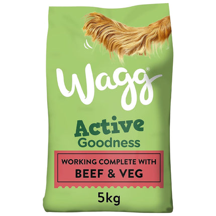Wagg Active Goodness Beef Dry Dog Food 5kg