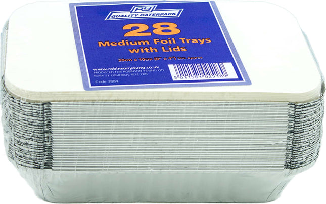 Caterpack Foil Trays Medium 28s