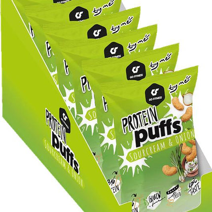 GoFitness Nutrition - Protein Puffs - Sour Cream & Onion - Box