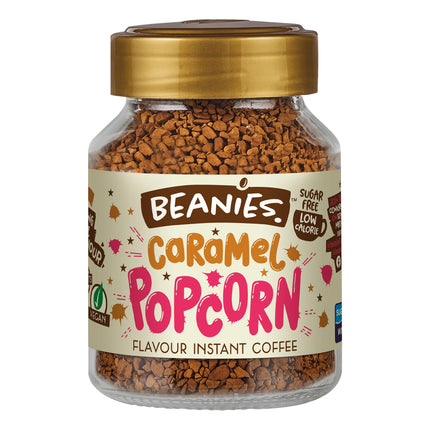 Beanies Caramel Popcorn Instant Coffee 50g