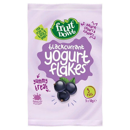 FRUIT BOWL BLACKCURRANT YOGURT FLAKES 5PK 90G
