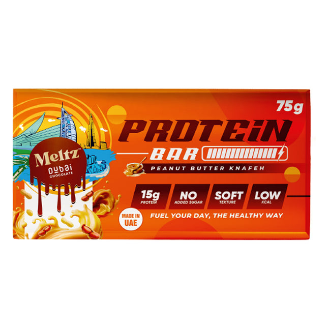 Meltz Dubai Chocolate Peanut Butter Knafeh Protein Bar 75g