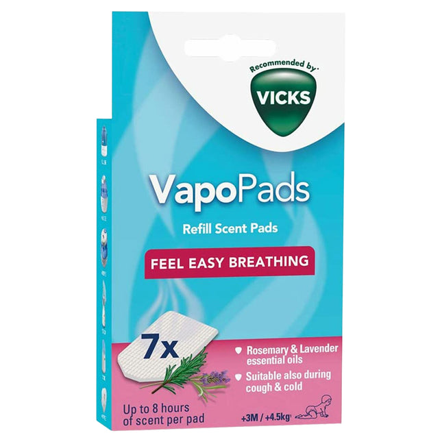 Vick Rosemary And Lavendar Scent Pads In Pack 7ct