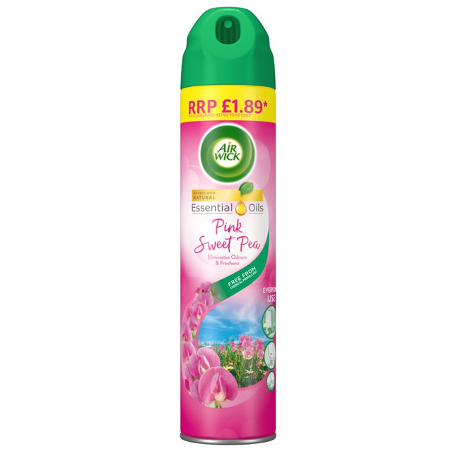 Airwick Aerosol Pink Sweet Pea PMP £1.89 300ml