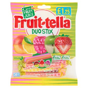 Fruittella Vegan Duo Fruit Stix PMP £1.25 135