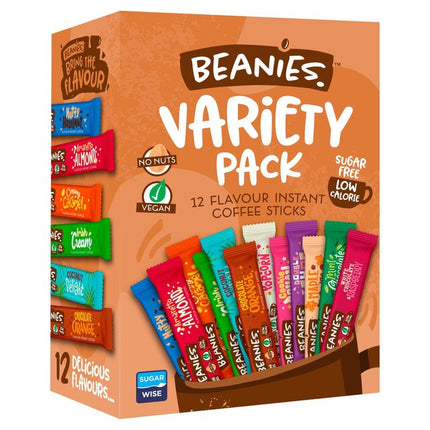 Beanies Coffee Variety Mix Pack (12 Sticks) 6 x24g