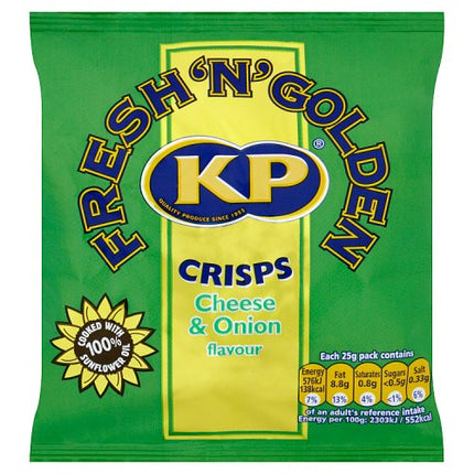 KP Cheese & Onion Crisps 25g