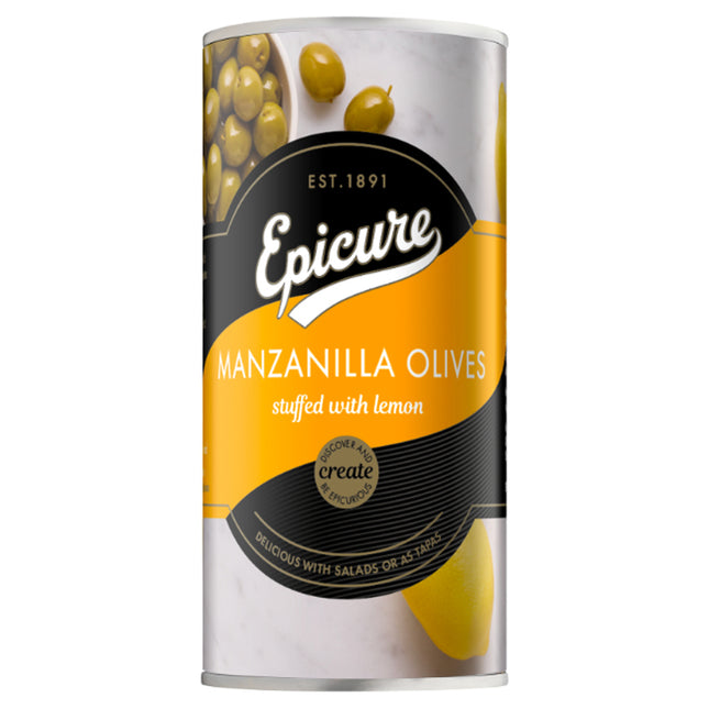 Epicure Manzanilla Olives with Lemon 350G