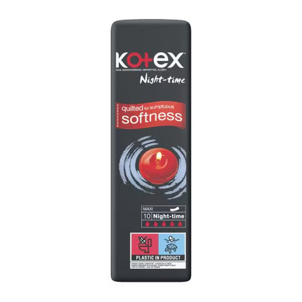 Kotex Maxi Night Time - 10 Pack