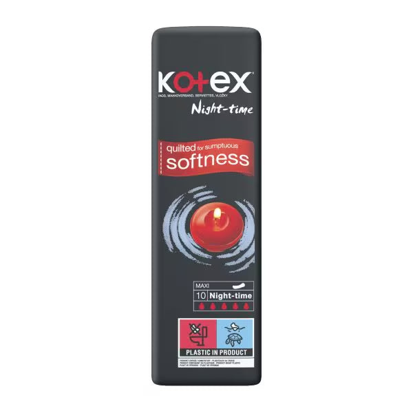 Kotex Maxi Night Time - 10 Pack