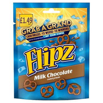 McVitie's Flipz Milk Chocolate Coated Pretzel Snacks £1.49 PMP 80g