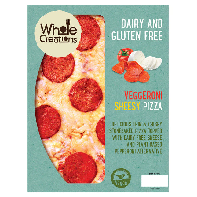 Wholecreations Gluten & Dairy Free Veggeroni Sheesy Pizza 275g