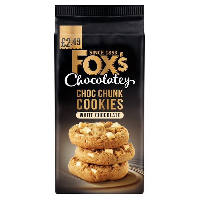 Fox's Chocolatey Cookies White Choc Cookies PMP £2.49 180g