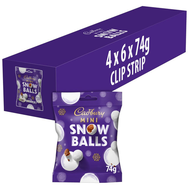 Cadbury Mini Snowballs Clipstrip 74G