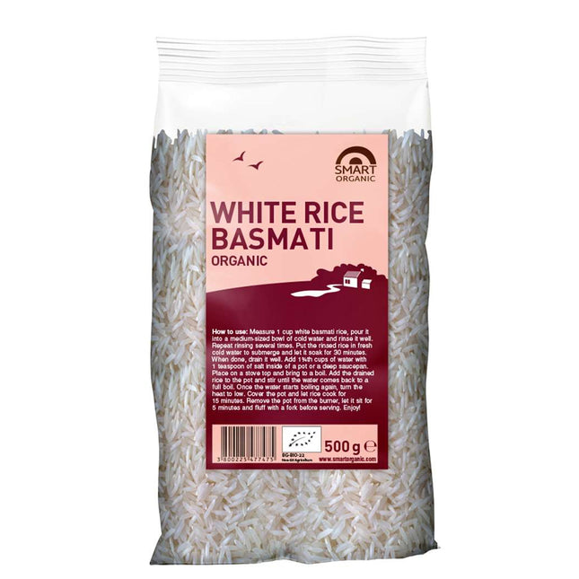 Smart Organic Rice, Basmati, White 500G