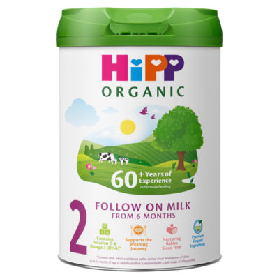 HiPP Organic 2 Follow on Baby Milk Powder Formula, From 6 Months, 800g - H1