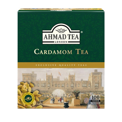 Ahmad Tea Tagged Teabag Cardamom Tea 100x2g