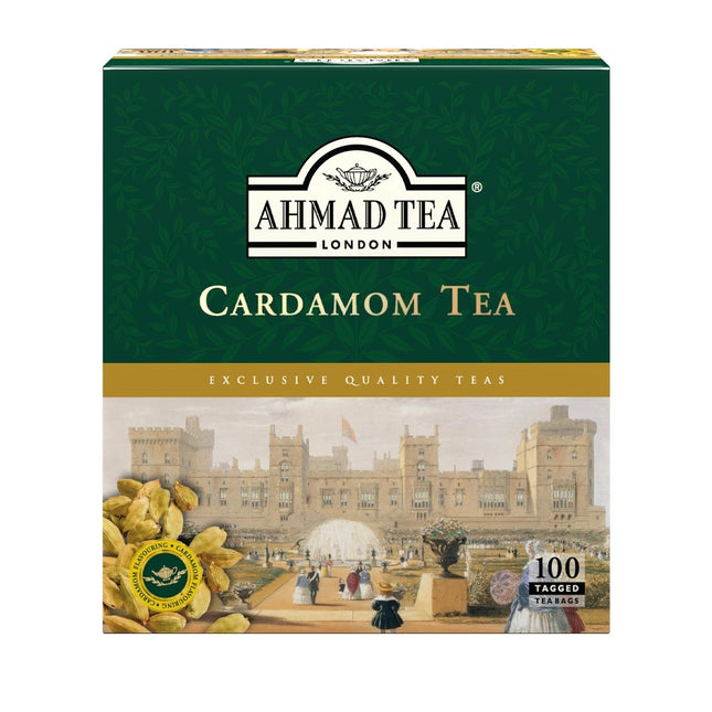 Ahmad Tea Tagged Teabag Cardamom Tea 100x2g