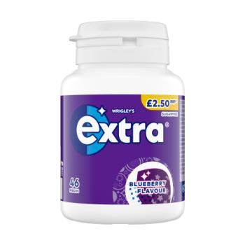 Extra Blueberry Bottle Sugar Free Gum 46 Piece £2.50 PMP 64g