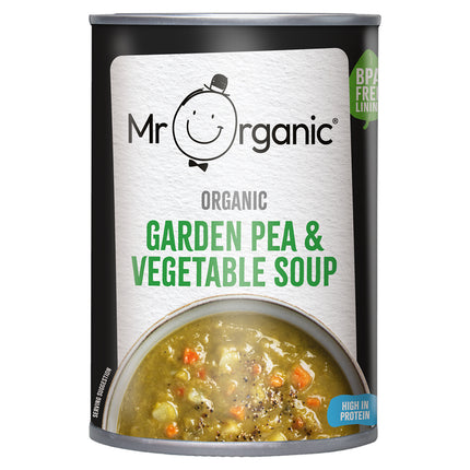 Mr Organic Garden Pea & Vegetable Soup 400g