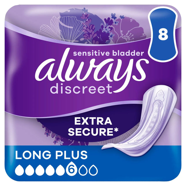 Always Discreet Pads Long Plus 8CT