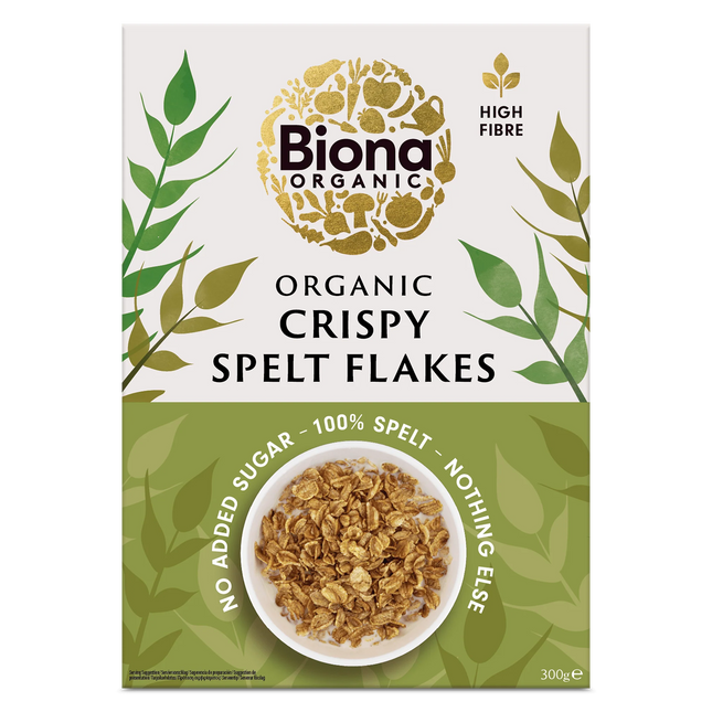 Biona Crispy Spelt Flakes Organic 300g